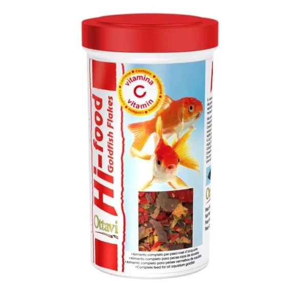 Wybór klientów OTTAVI Hi-Food Goldfish Flakes 100ml 20g, pokarm dla złotej rybki (OTMA013)